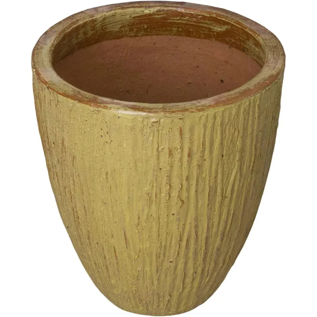 Emissary Ripple Round Ceramic Planter