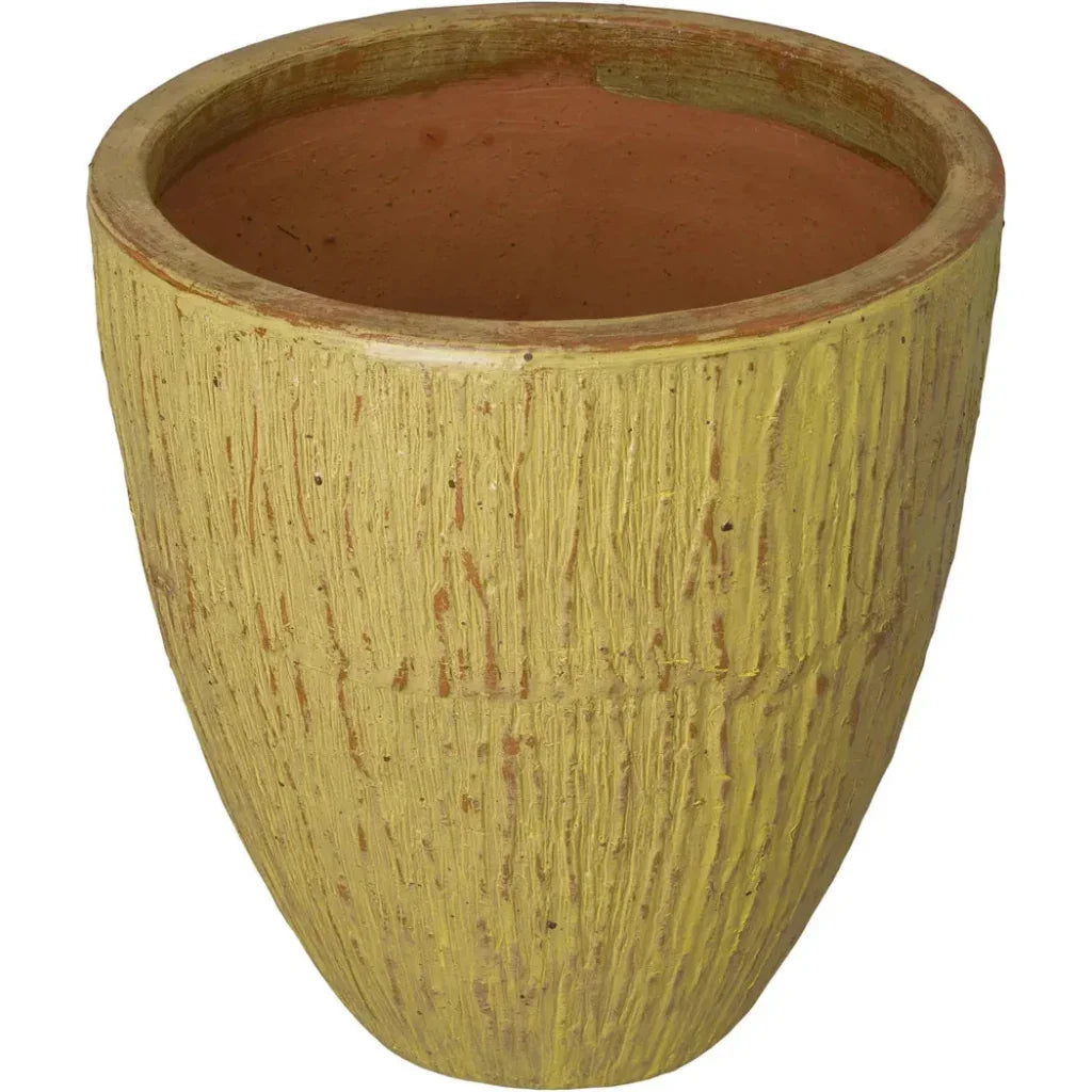 Emissary Ripple Round Ceramic Planter