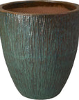 Emissary Ripple Round Ceramic Planter
