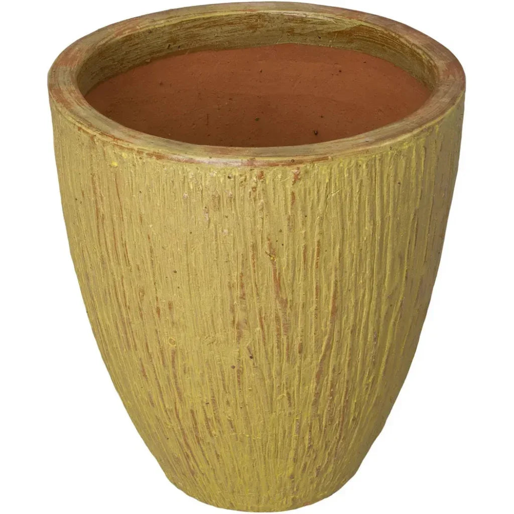 Emissary Ripple Round Ceramic Planter