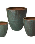 Emissary Ripple Round Ceramic Planter