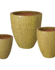 Emissary Ripple Round Ceramic Planter