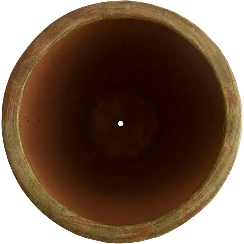 Emissary Ripple Round Ceramic Planter