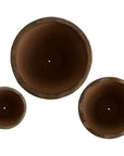 Emissary Ripple Round Ceramic Planter