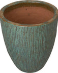Emissary Ripple Round Ceramic Planter