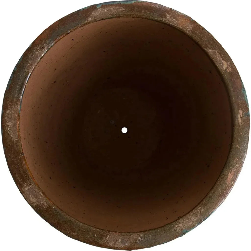 Emissary Ripple Round Ceramic Planter