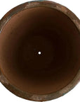 Emissary Ripple Round Ceramic Planter