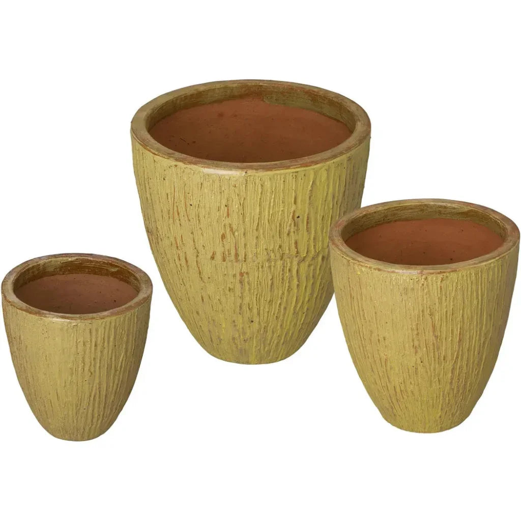 Emissary Ripple Round Ceramic Planter