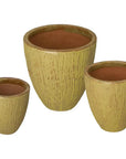 Emissary Ripple Round Ceramic Planter