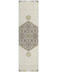LOOMLAN Rugs Riven Ivory Washable Indoor-Outdoor Rug