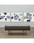 LOOMLAN River Stones Blue I Artwork d Canvas Floating