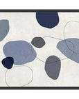 LOOMLAN River Stones Blue I Artwork d Canvas Floating