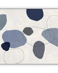 LOOMLAN River Stones Blue I Artwork d Canvas Floating