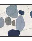 LOOMLAN River Stones Blue III Artwork d Canvas Floating