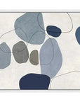 LOOMLAN River Stones Blue III Artwork d Canvas Floating