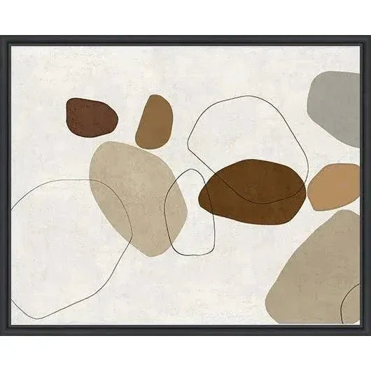 LOOMLAN River Stones IV d Canvas Wall Art For Living Room