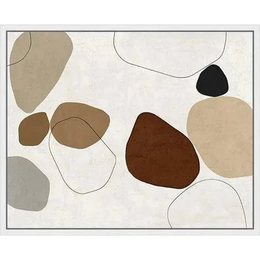LOOMLAN River Stones VI Artwork d Canvas Floating