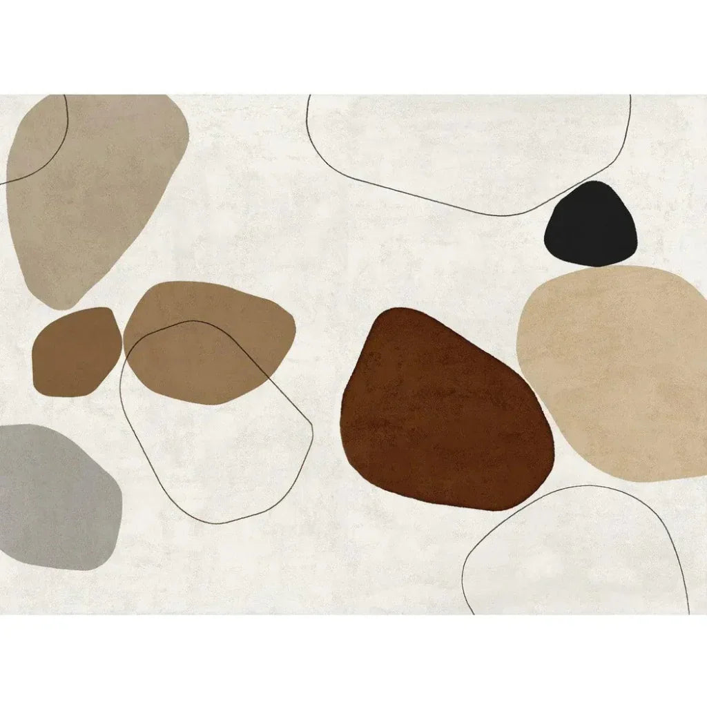 LOOMLAN River Stones VI Artwork d Canvas Floating