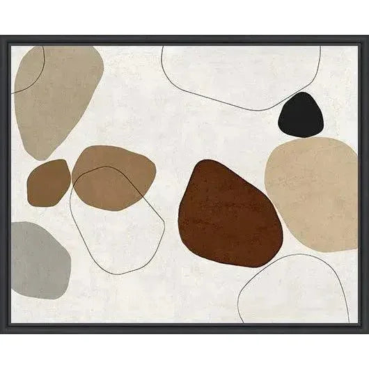 LOOMLAN River Stones VI Artwork d Canvas Floating