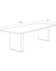 Riviera Natural Wood Outdoor Dining Table - LOOMLAN - SUNPAN - Outdoor Dining Tables