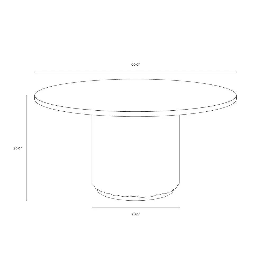 Riviera Natural Wood Outdoor Dining Table - LOOMLAN - SUNPAN - Outdoor Dining Tables