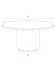 Riviera Natural Wood Outdoor Dining Table - LOOMLAN - SUNPAN - Outdoor Dining Tables
