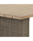 Riviera Natural Wood Outdoor Dining Table - LOOMLAN - SUNPAN - Outdoor Dining Tables