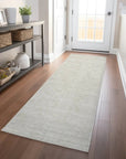LOOMLAN Rugs Riyala Beige Washable Indoor-Outdoor Rug