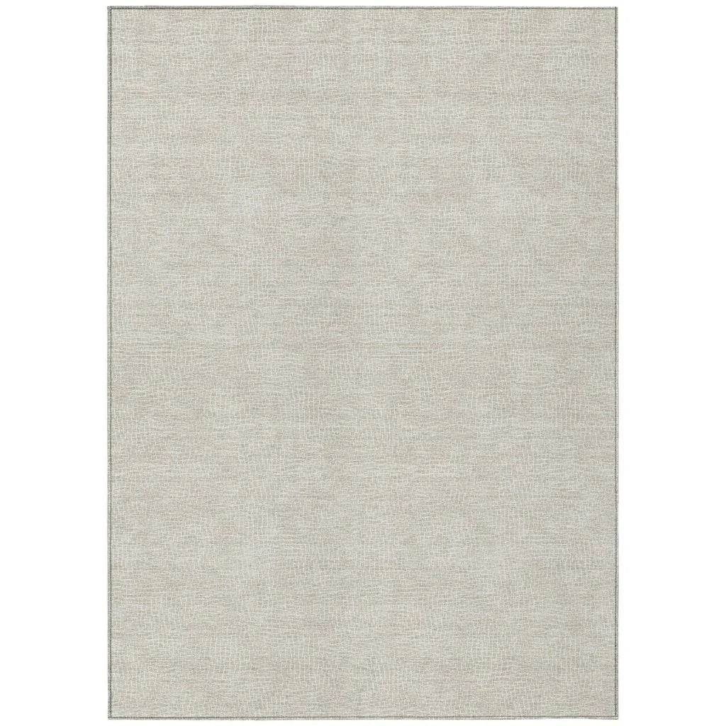 LOOMLAN Rugs Riyala Beige Washable Indoor-Outdoor Rug