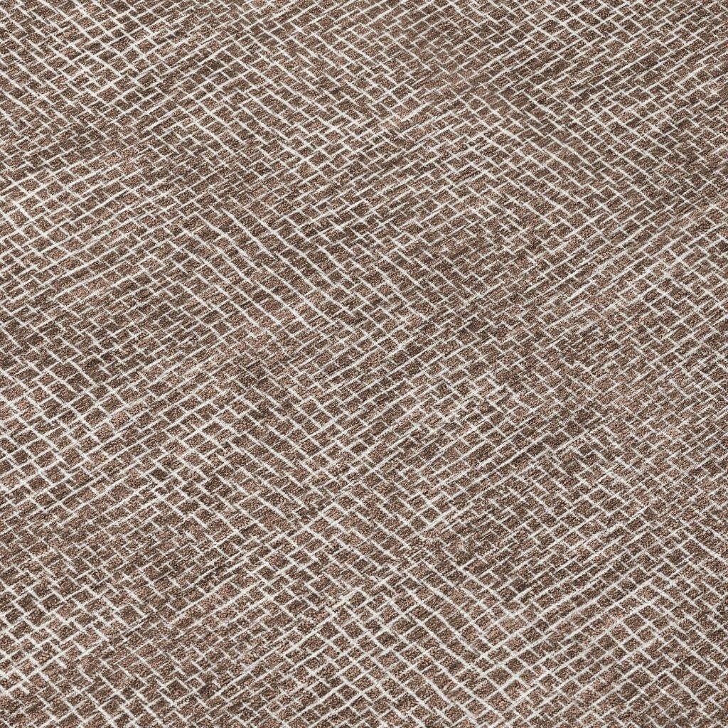 LOOMLAN Rugs Riyala Brown Washable Indoor-Outdoor Rug