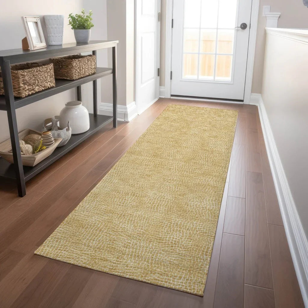 LOOMLAN Rugs Riyala Gold Washable Indoor-Outdoor Rug