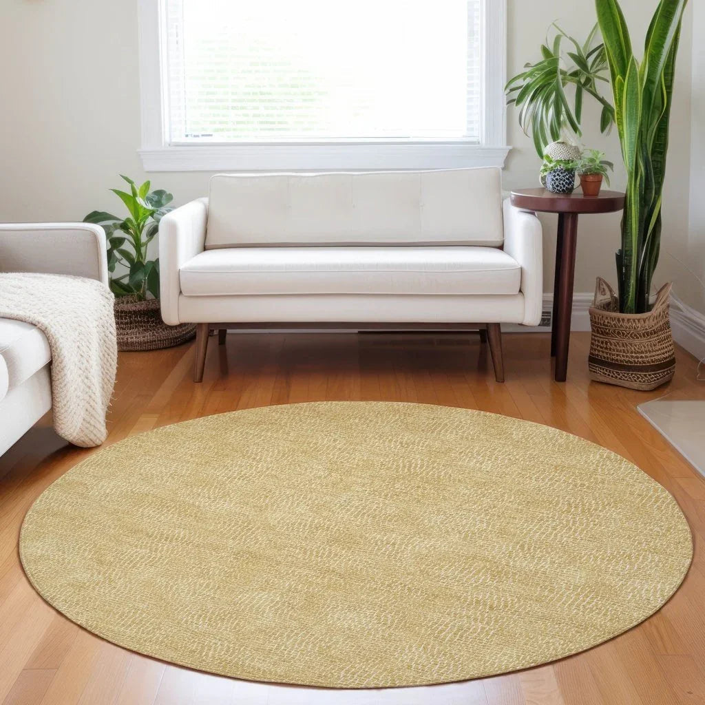 LOOMLAN Rugs Riyala Gold Washable Indoor-Outdoor Rug
