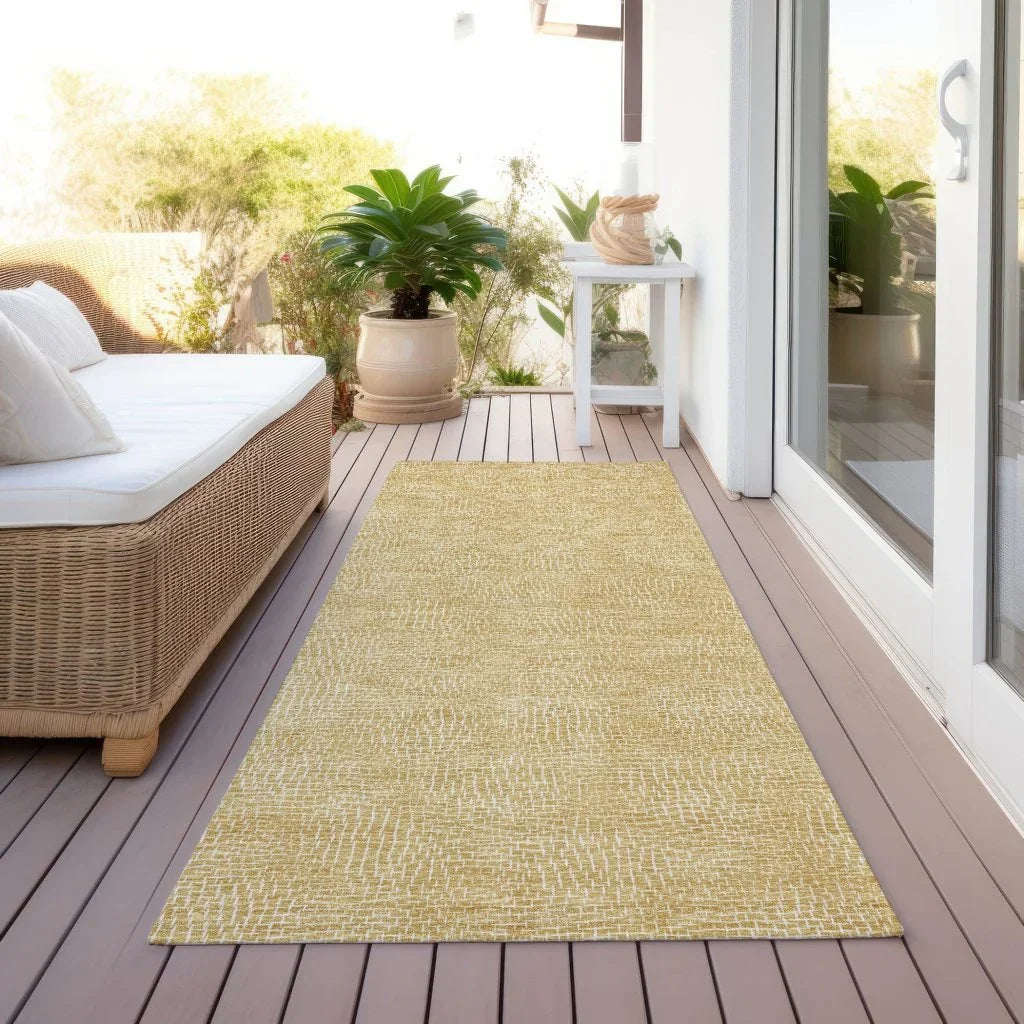 LOOMLAN Rugs Riyala Gold Washable Indoor-Outdoor Rug