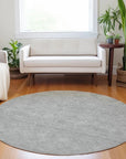 LOOMLAN Rugs Riyala Gray Washable Indoor-Outdoor Rug