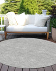 LOOMLAN Rugs Riyala Gray Washable Indoor-Outdoor Rug