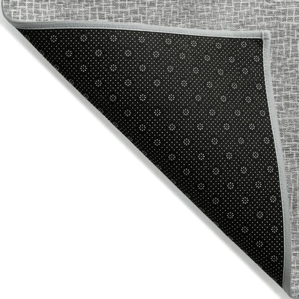 LOOMLAN Rugs Riyala Gray Washable Indoor-Outdoor Rug