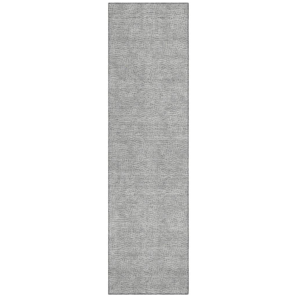 LOOMLAN Rugs Riyala Gray Washable Indoor-Outdoor Rug
