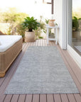 LOOMLAN Rugs Riyala Gray Washable Indoor-Outdoor Rug