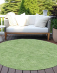 LOOMLAN Rugs Riyala Green Washable Indoor-Outdoor Rug