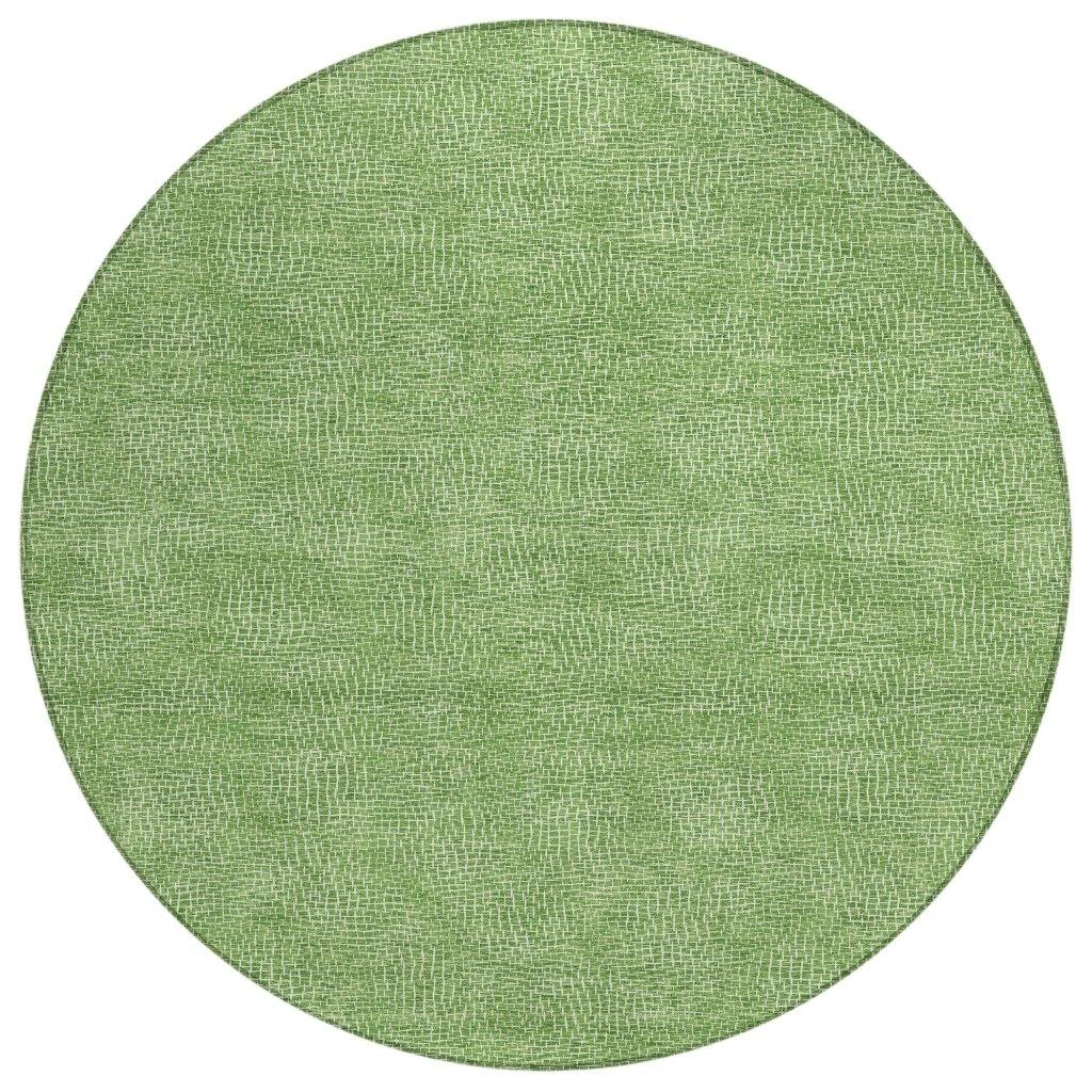 LOOMLAN Rugs Riyala Green Washable Indoor-Outdoor Rug