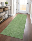 LOOMLAN Rugs Riyala Green Washable Indoor-Outdoor Rug