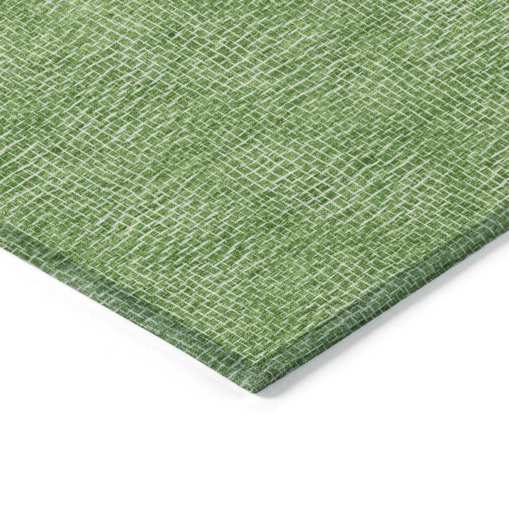 LOOMLAN Rugs Riyala Green Washable Indoor-Outdoor Rug