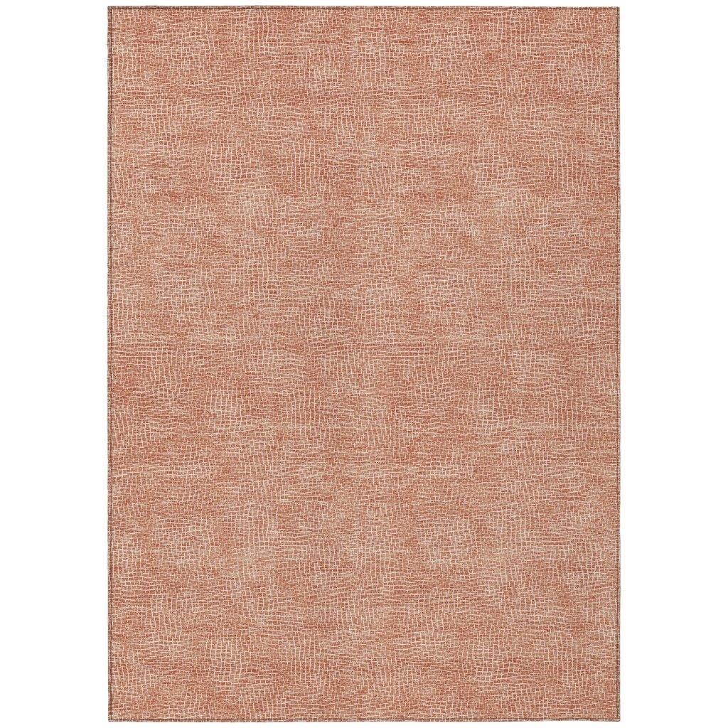 LOOMLAN Rugs Riyala Orange Washable Indoor-Outdoor Rug