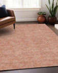 LOOMLAN Rugs Riyala Orange Washable Indoor-Outdoor Rug