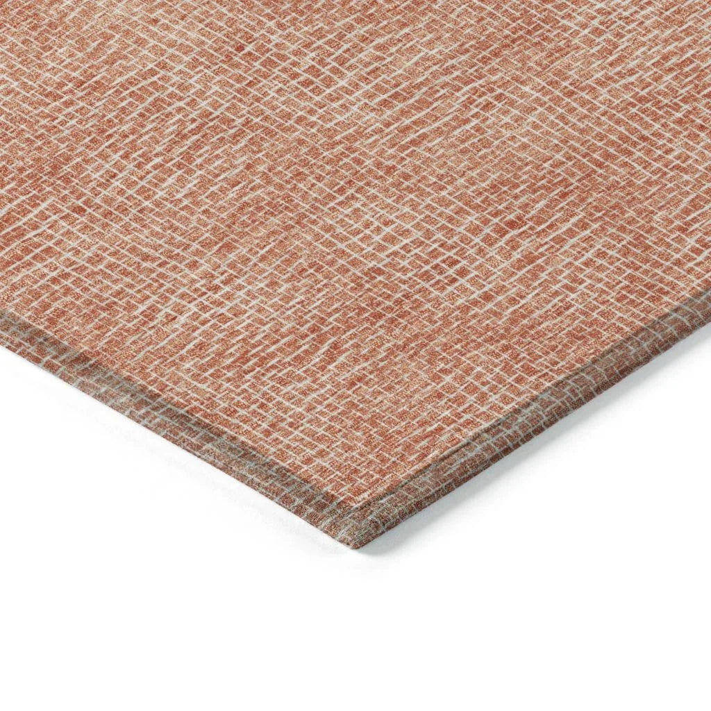 LOOMLAN Rugs Riyala Orange Washable Indoor-Outdoor Rug