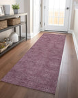 LOOMLAN Rugs Riyala Purple Washable Indoor-Outdoor Rug