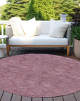 LOOMLAN Rugs Riyala Purple Washable Indoor-Outdoor Rug