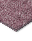 LOOMLAN Rugs Riyala Purple Washable Indoor-Outdoor Rug
