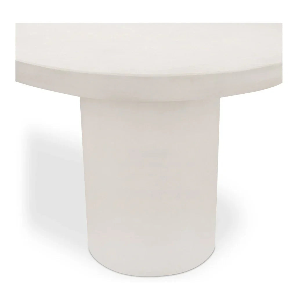 Rocca Cream Concrete Outdoor Dining Table - LOOMLAN - Moe&#39;s Home - Outdoor Dining Tables
