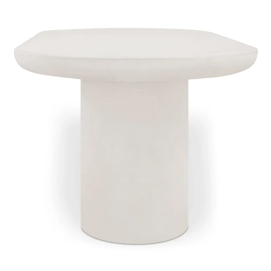 Rocca Cream Concrete Outdoor Dining Table - LOOMLAN - Moe's Home - Outdoor Dining Tables